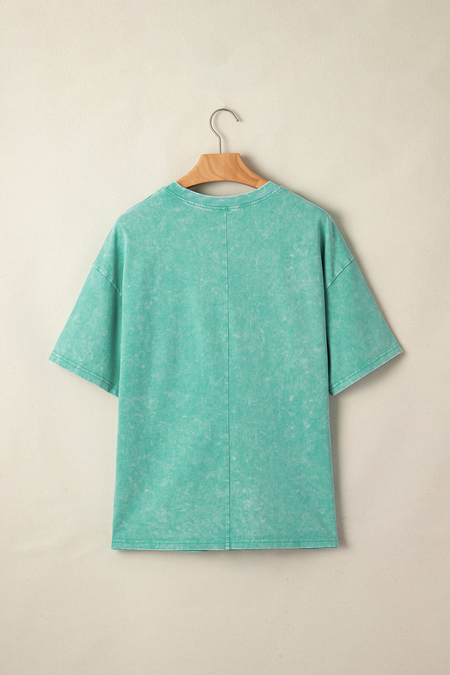 Itzel Mineral Washed Oversize Tee in Green