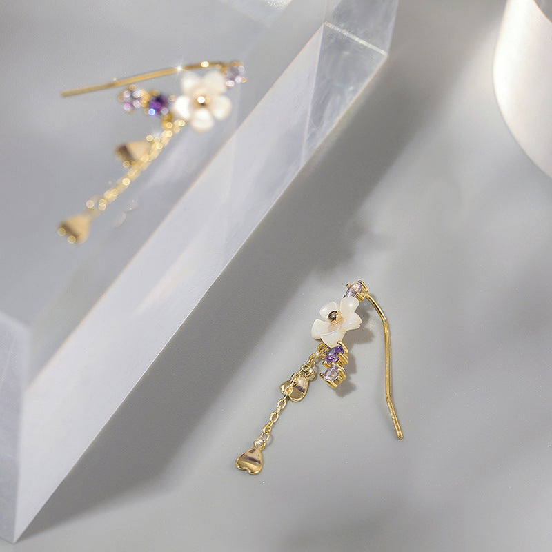 Natural Shell Floral Earrings For Women