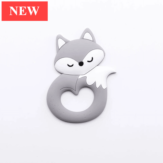 Animal Fox Silicone Teether Toy for Baby Teething