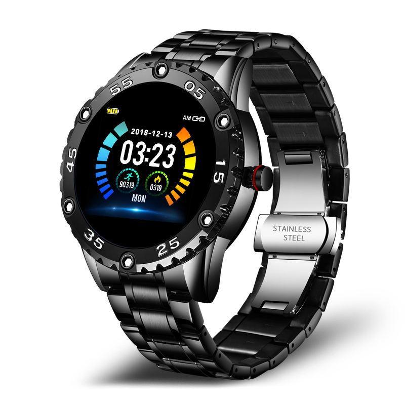 Men's Stainless Steel Smart Watch with Heart Rate & GPS Tracking