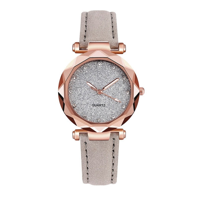 Women's Rose Gold Rhinestone Harajuku Style Quartz Watch - Image 11