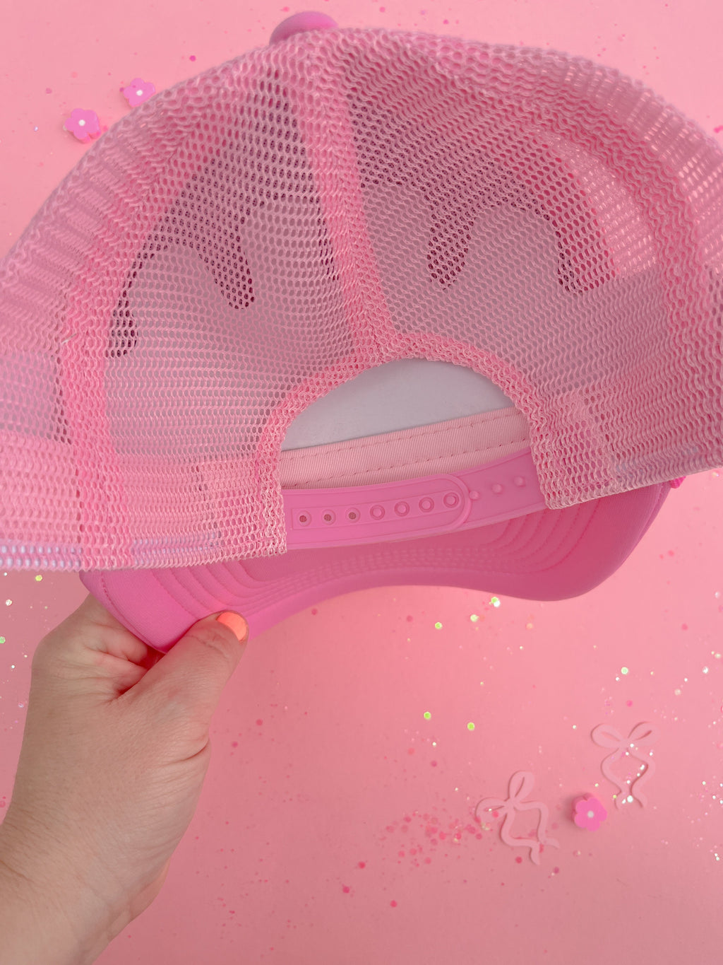 Pink Bow Trucker Hat