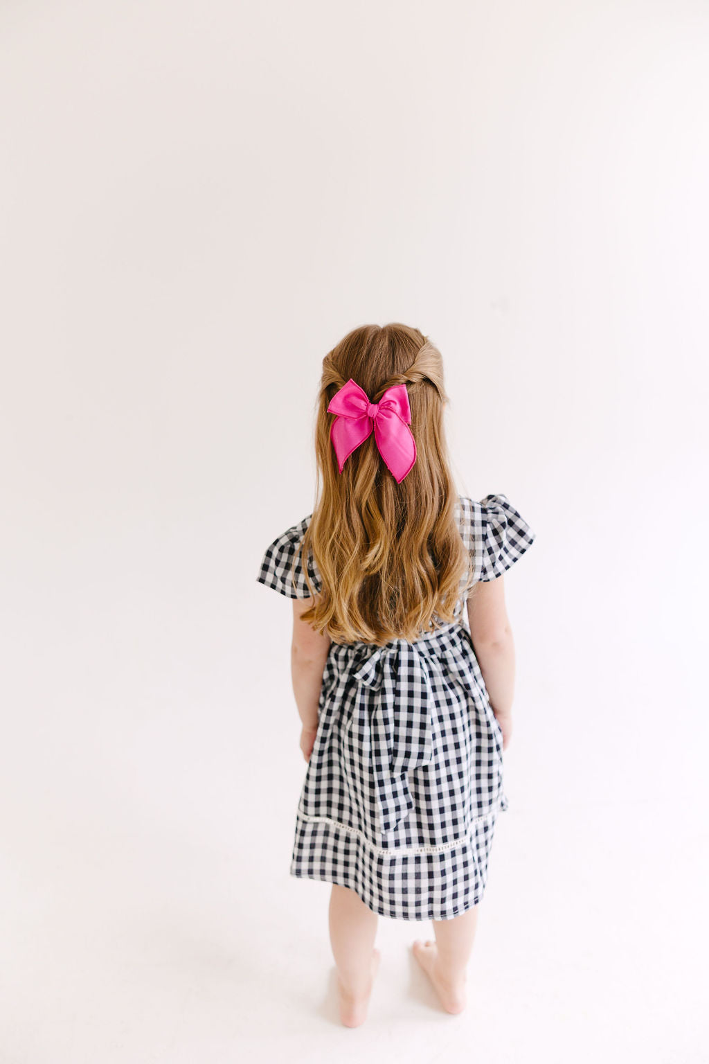White Medium Hair Bow for Babies and Toddlers - Image 3