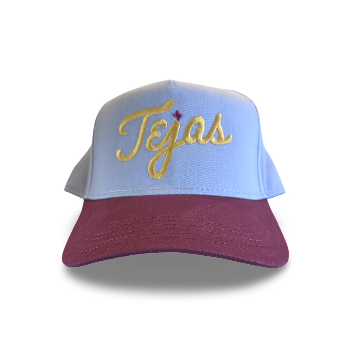 El Tejas A-Frame Snapback Hat - Two-Tone Cream & Multi Baseball Cap