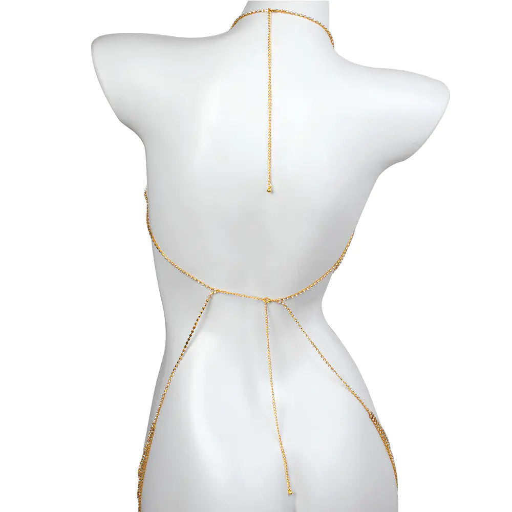 Luxury Rhinestone Geometric Butterfly Body Chain