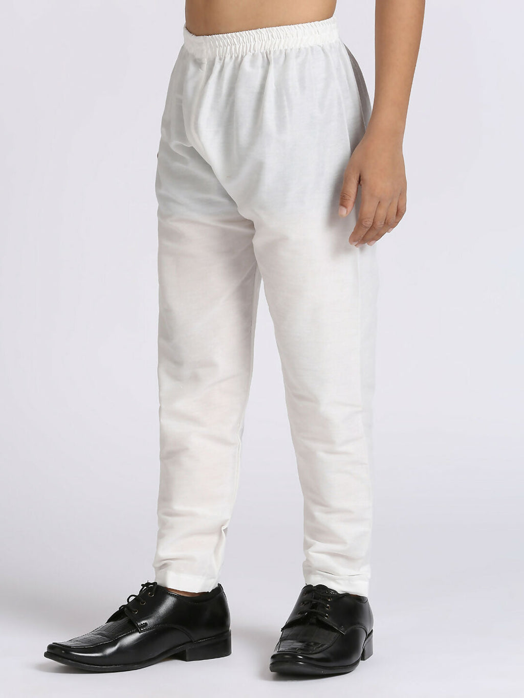 Boys Wine Silk Kurta and Pyjama Set with Sequence Embroidery