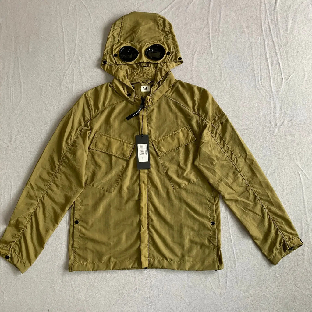 Hooded Jacket with Sleeve Sulf for Men, Warm Windbreaker with Pockets and Zipper