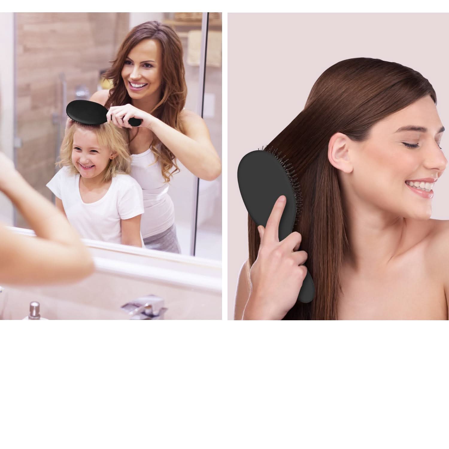 Professional Glidease Hair Brush with Molded Ball Tips - Gentle Care