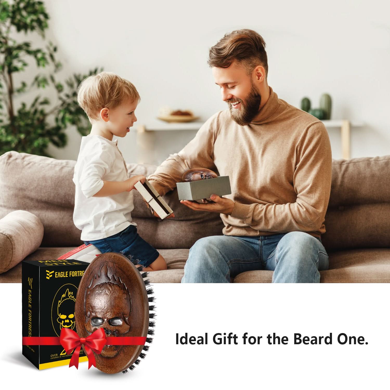 Inferno Styler Portable Military Brush for Hair and Beard Care