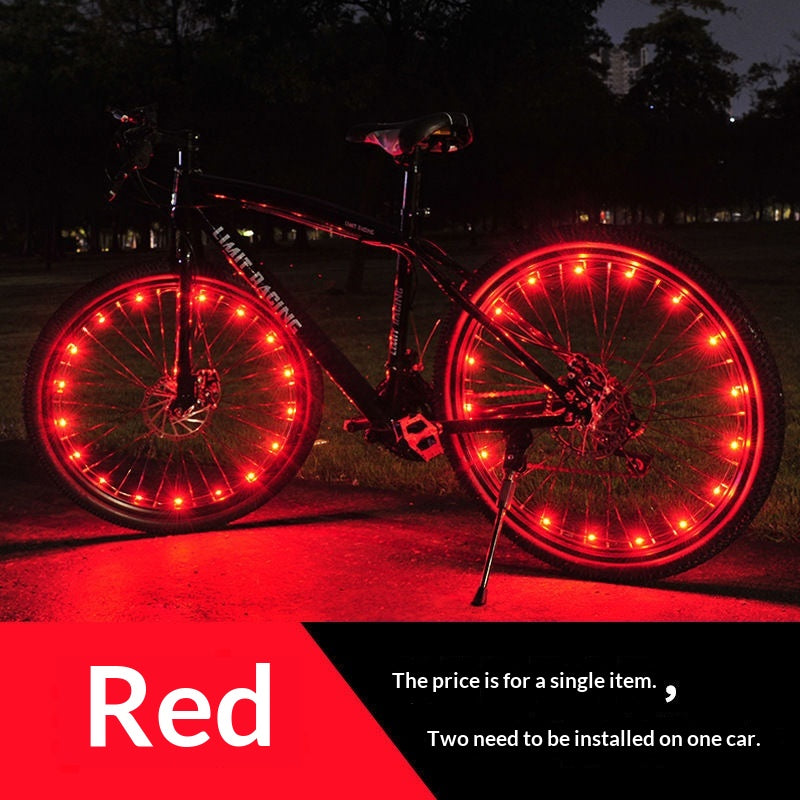 20 LED Waterproof Bike Wheel Spoke Lights for Night Visibility