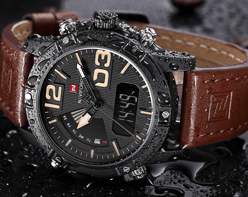 Multifunction Digital Analog Sports Watch with Alarm & Stopwatch