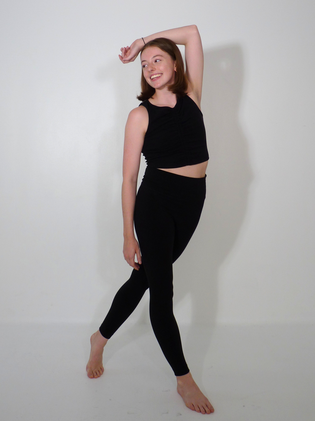 Luna Tank Top with Ruched Front Detail for Active Wear - Image 2