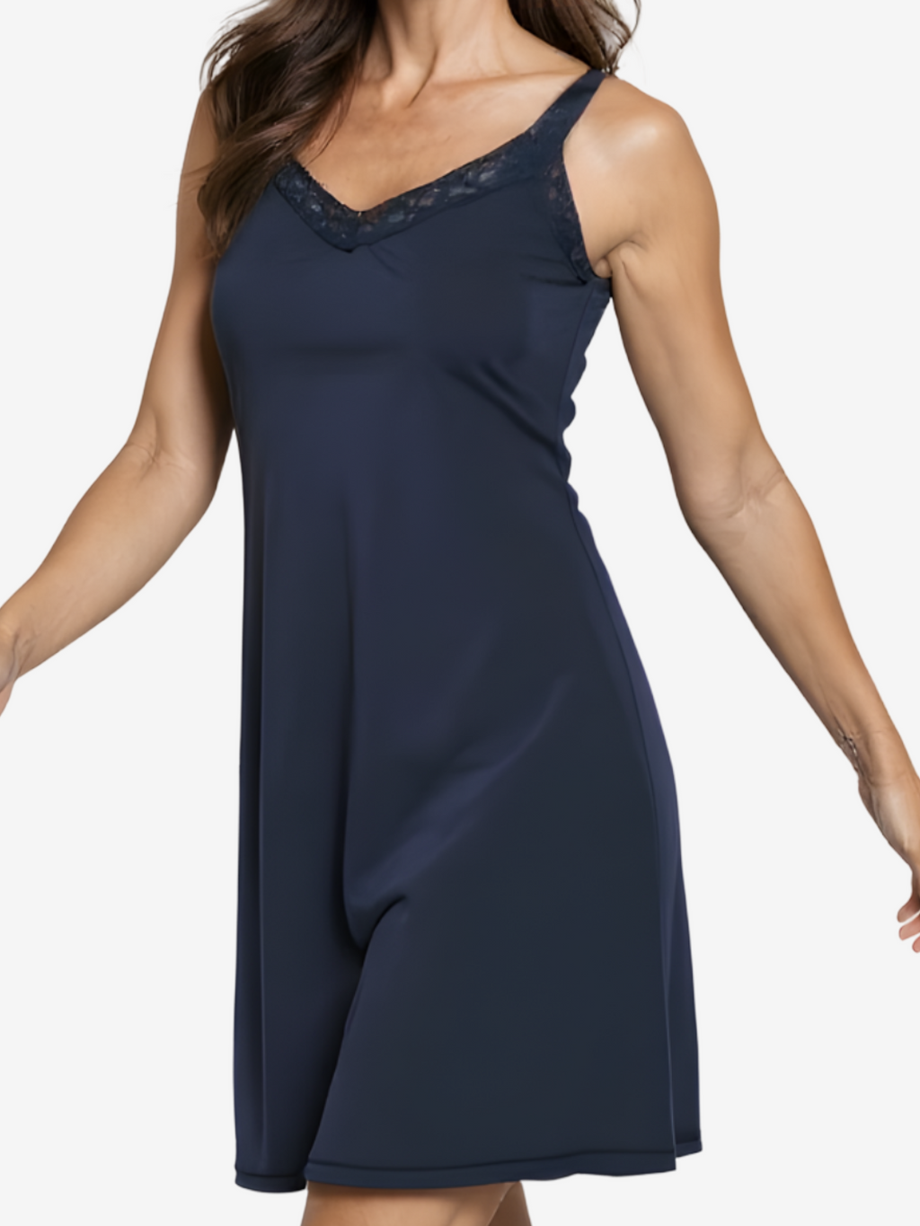 Maya Chemise with Built-in Shelf Bra and Moisture Wicking Fabric