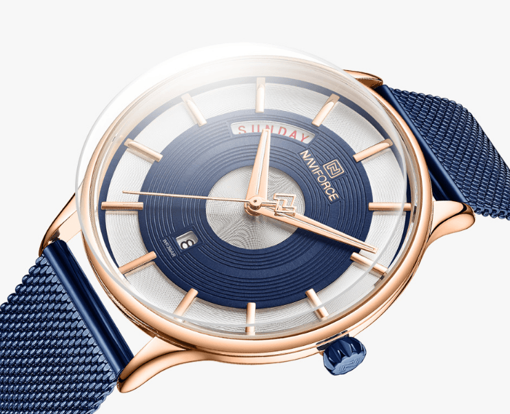 Minimalist Stainless Steel Analog Quartz Watch for Men