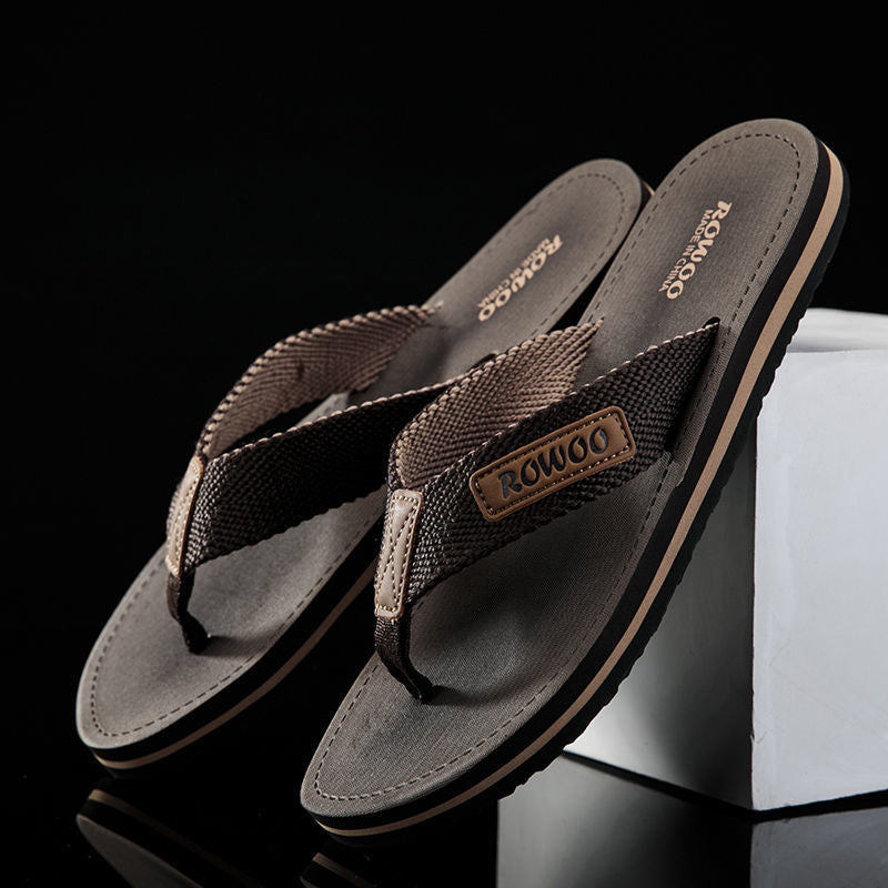 Comfortable Casual Summer Flip Flops with Cotton Straps