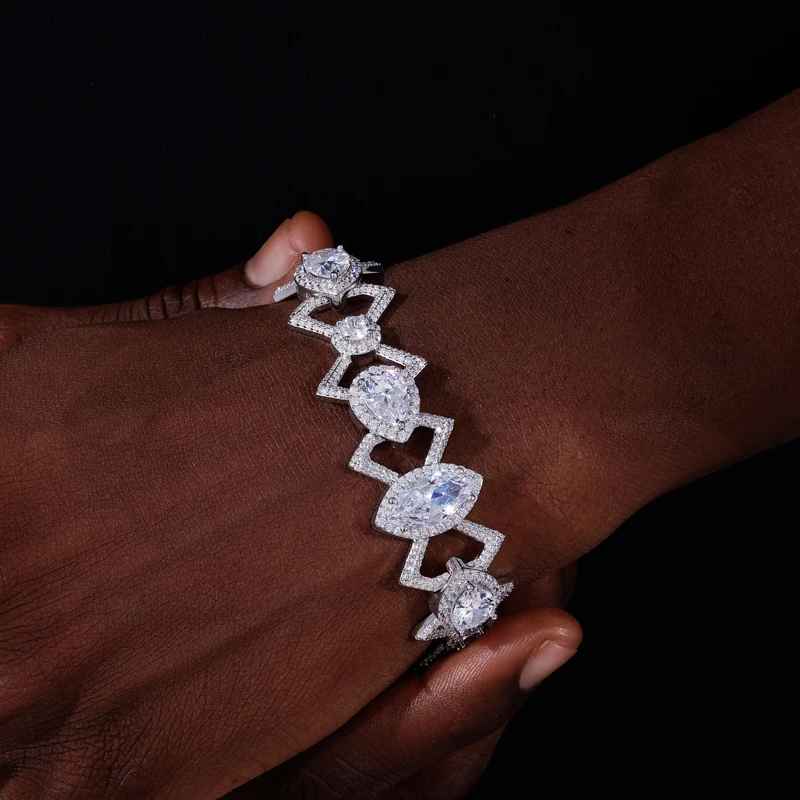 GC Éclat Link Bracelet | 925 Silver VVS Moissanite
