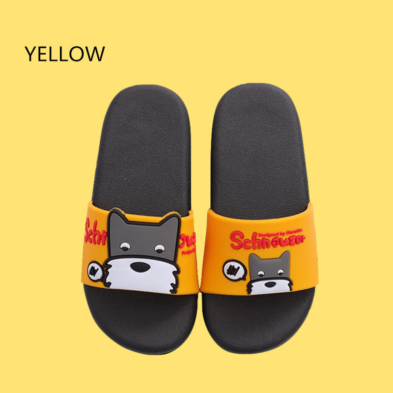 Kids' Summer Schnauzer Playful Quick-Dry Beach Slide Sandals
