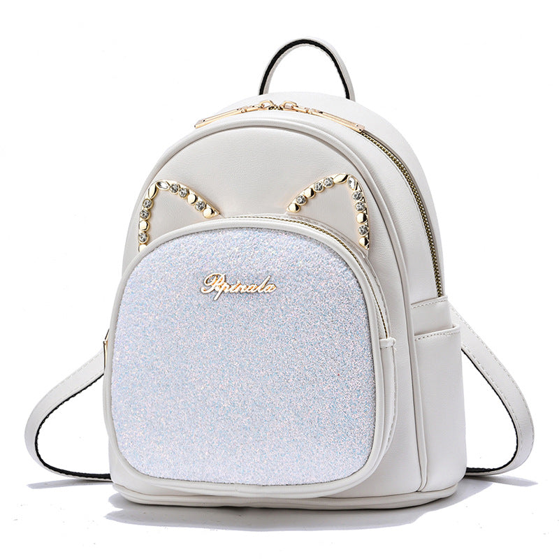Large-Capacity PU Leather Business Backpack for Women