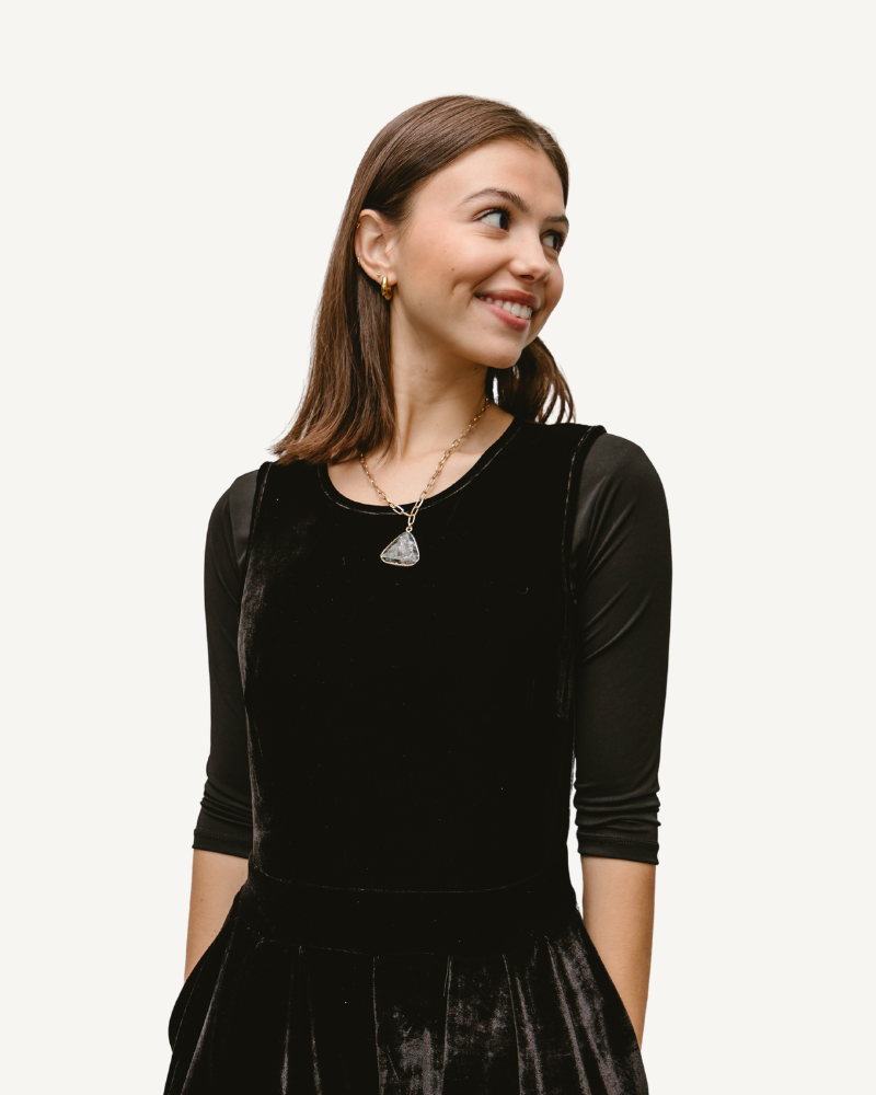 Women's 3/4 Sleeve Cropped Layering Tee Top - Image 7