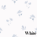 Imogen Floral Removable Wallpaper in Blue, Pink, and White