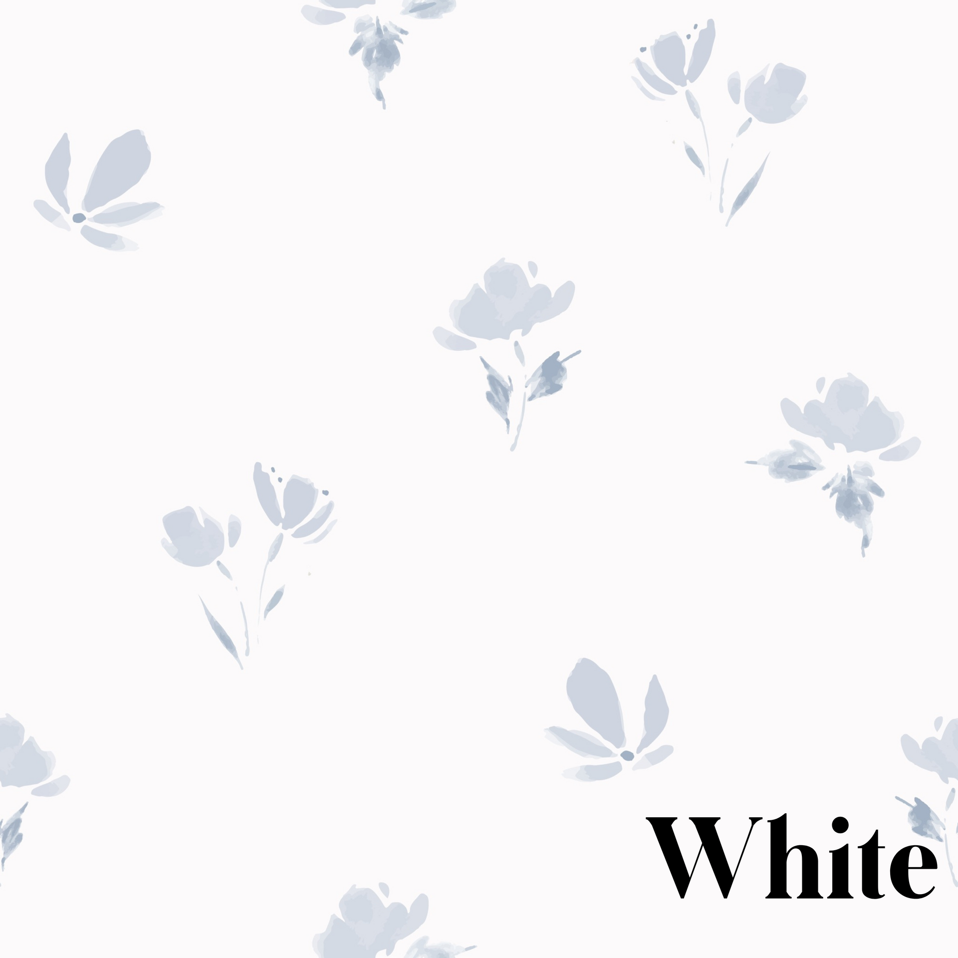 Imogen Floral Removable Wallpaper in Blue, Pink, and White