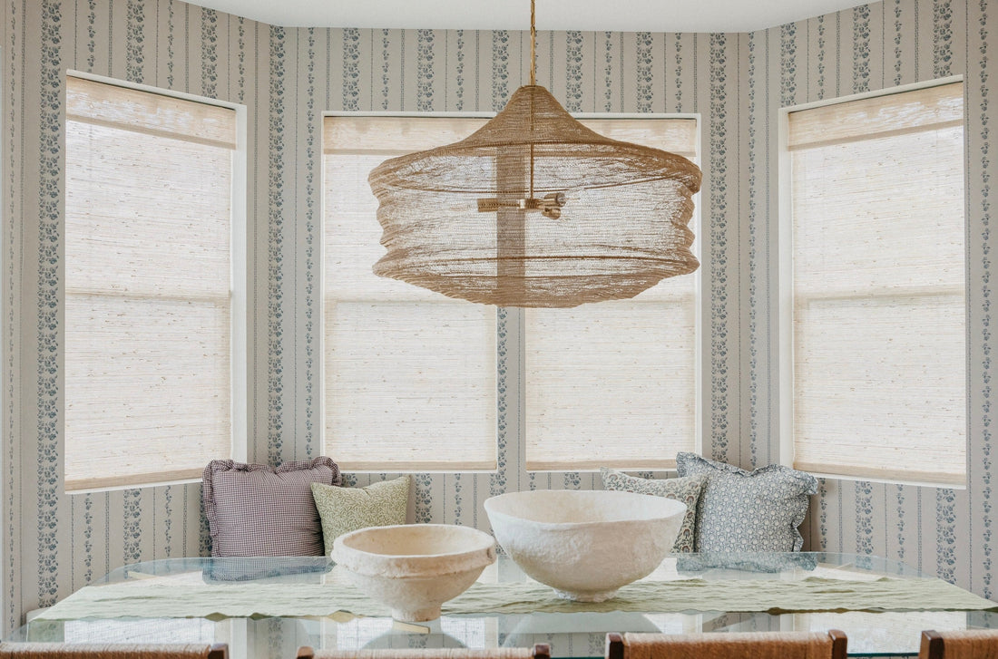 Roselle Stripe Removable Wallpaper in Brown and Cream