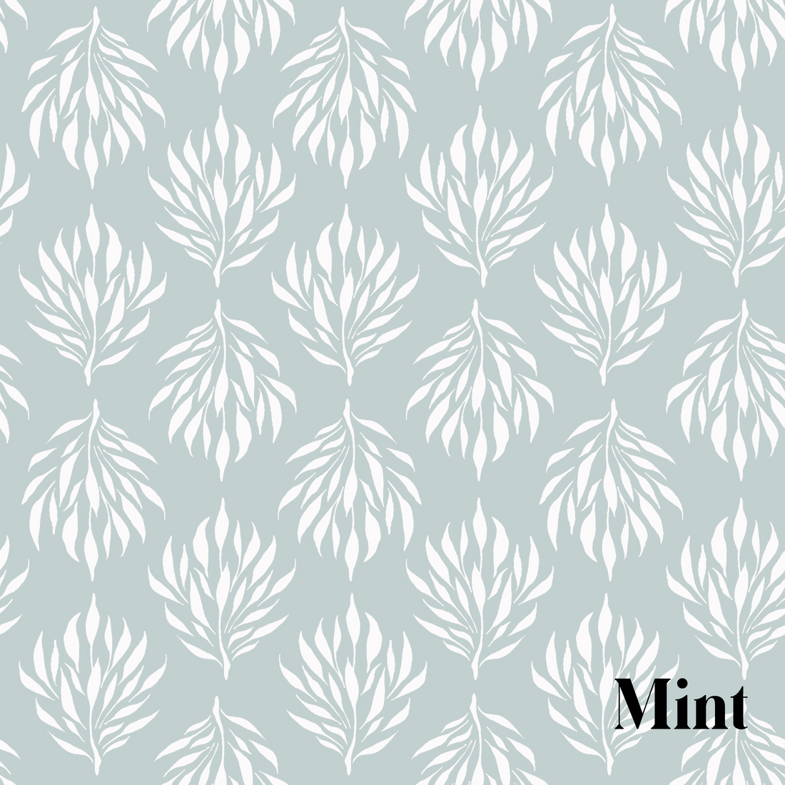 Amorette Floral Removable Wallpaper in Blue, Pink and Mint