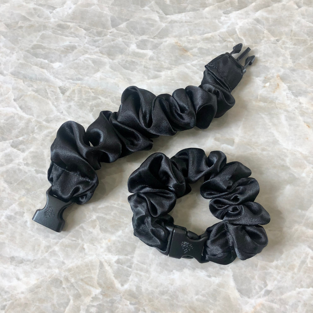 Buckle Scrunchie - Neutral Colors - No Snagging, No Tangles