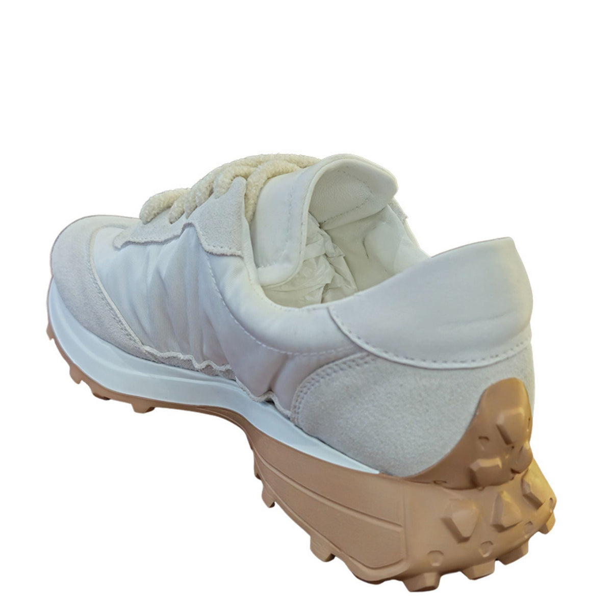 White Star Jogger Sneakers with Blue Accent - Image 3