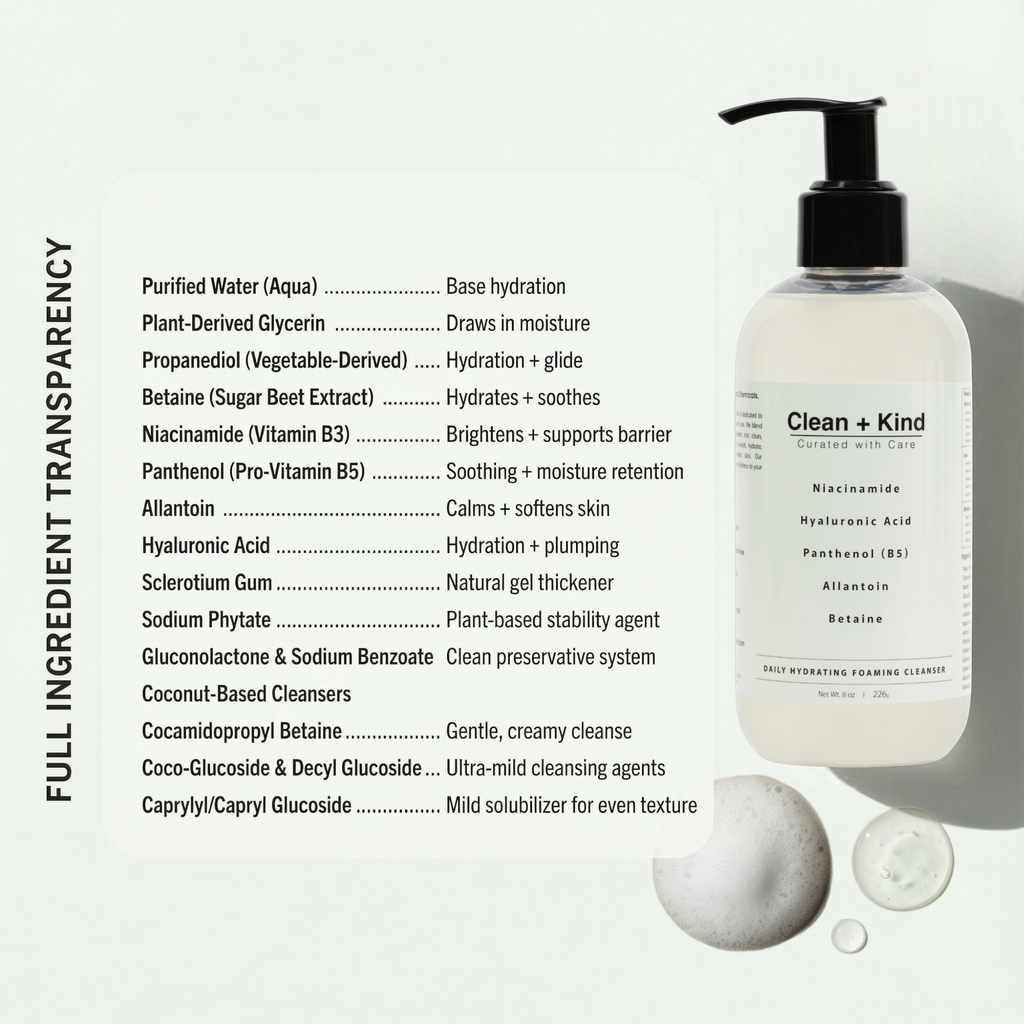 Daily Hydrating Foaming Facial Cleanser with Niacinamide - Image 7