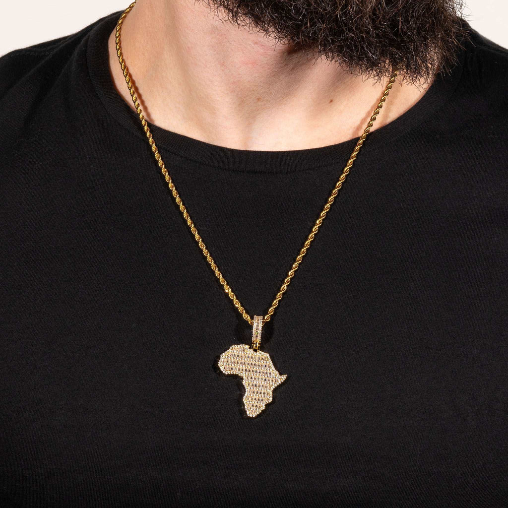 Africa Pendant 925 Sterling Silver