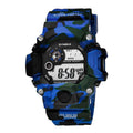 Tactical Military Digital Watch with Dual Time and Luminous Effect