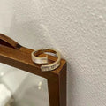 Minimalist Cold Style Emerald Ring Women, High Grade Sense, All-match Index Finger Ring