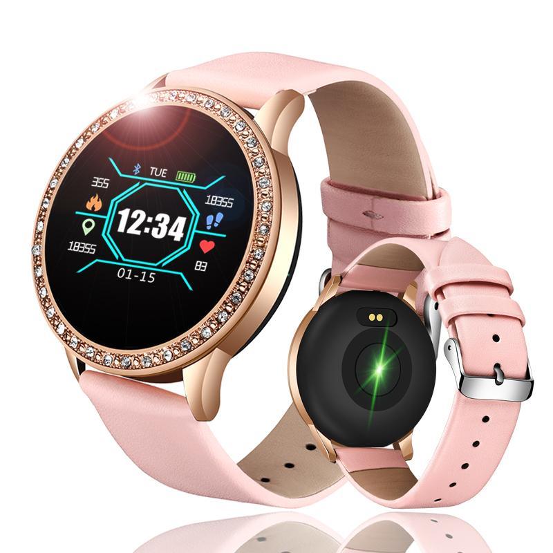Glamorous Rose Gold Women's Smart Watch & Fitness Tracker