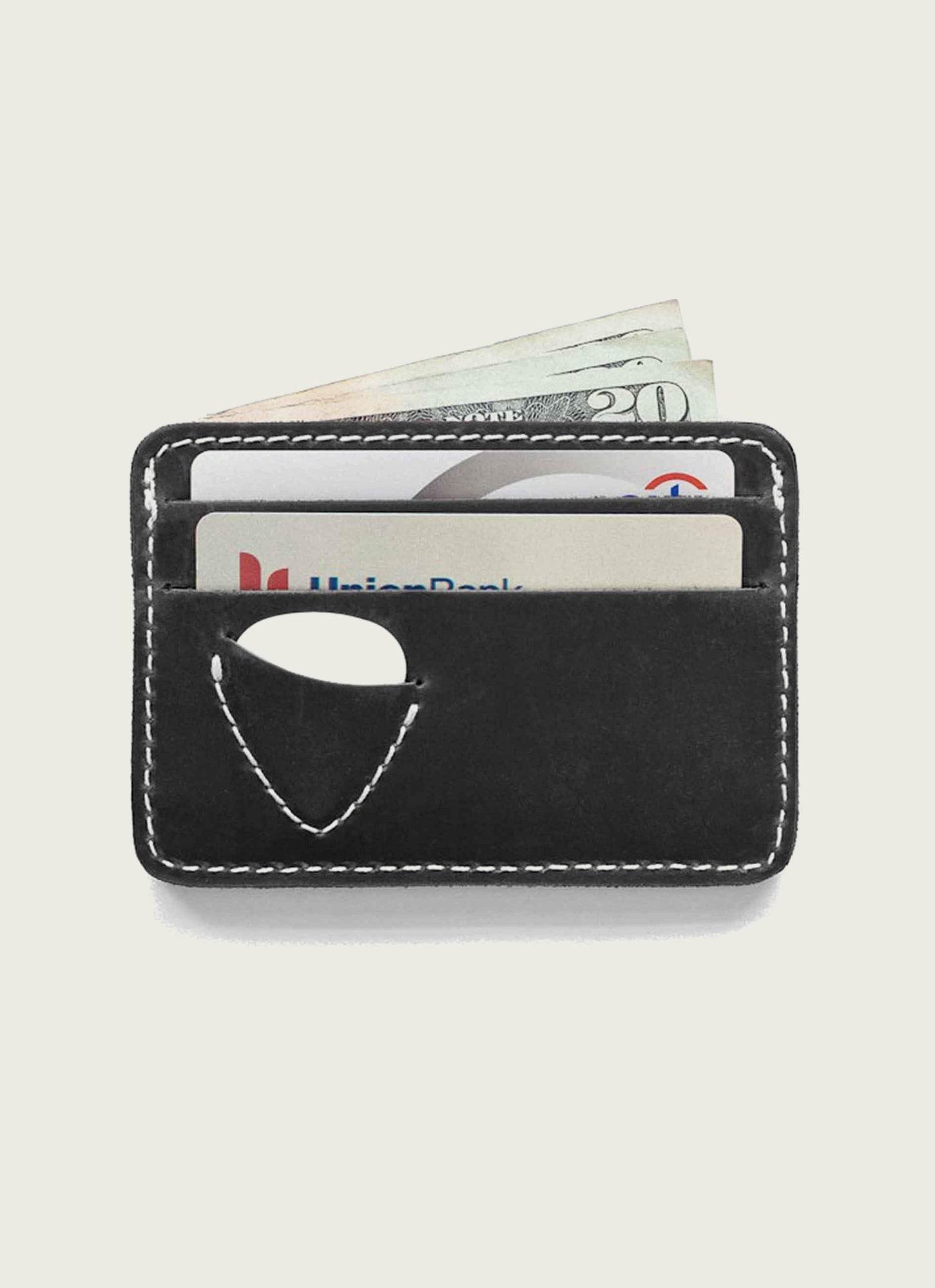 Guitar Pick Wallet for Unisex - Tan and Black