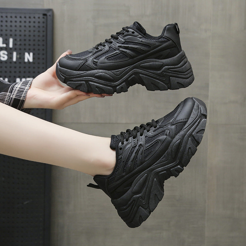 Women's Chunky Platform Sneakers Breathable Casual Walking Shoes - Image 2