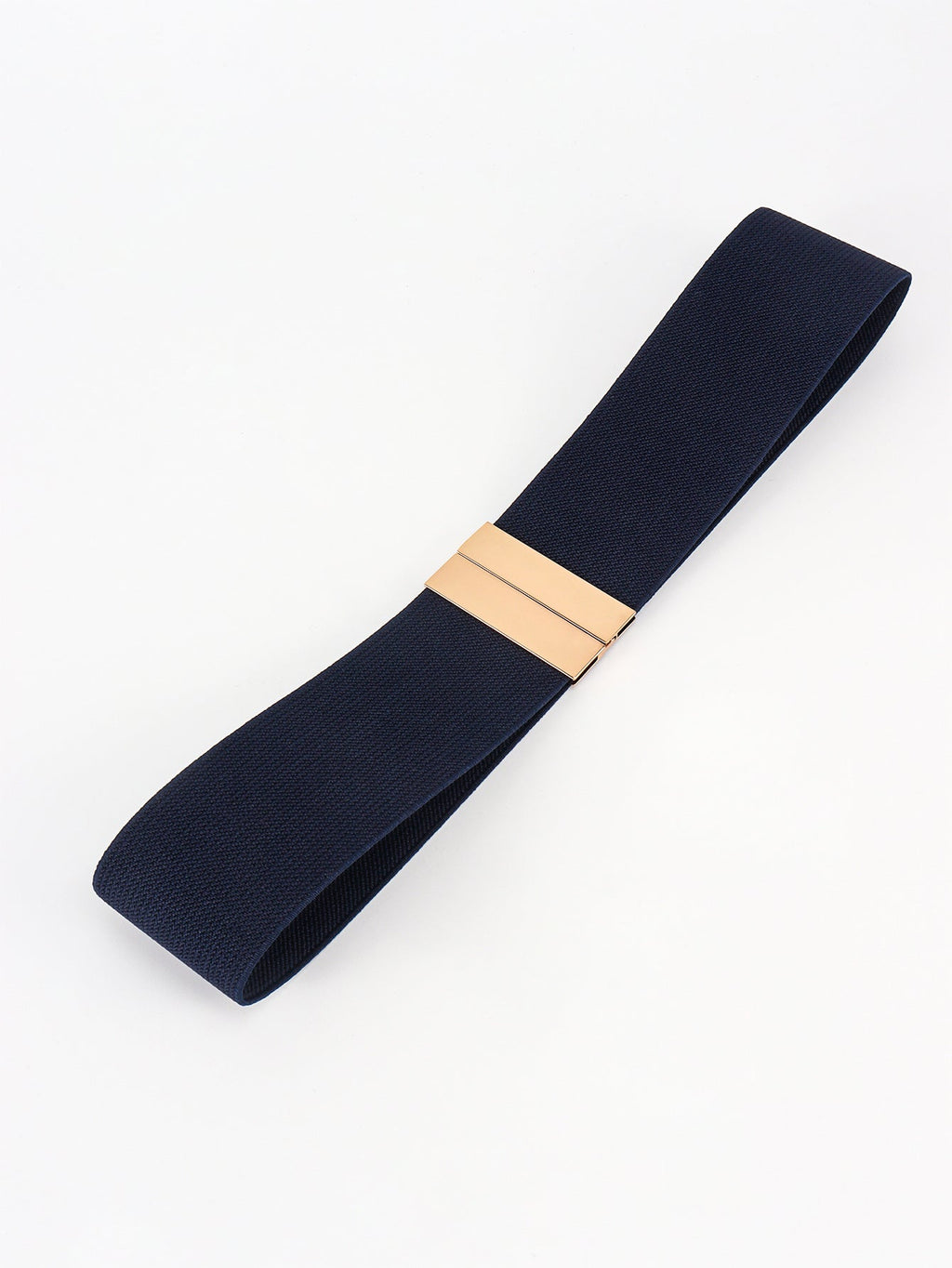 Alloy Buckle Elastic Belt - Stretch Waist Belt Women