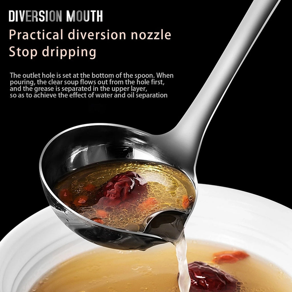 Stainless Steel Soup Oil Separator Spoon