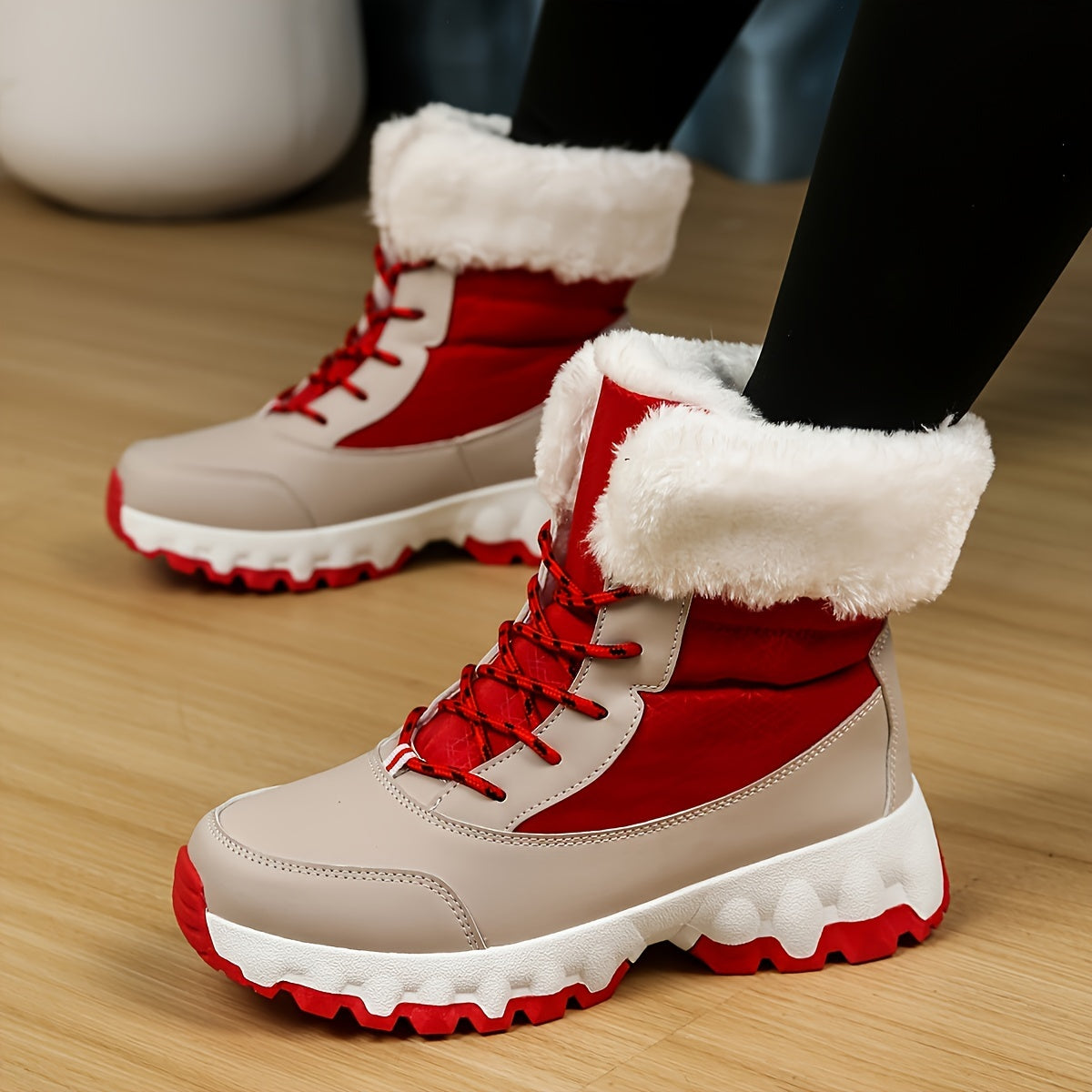 Velvet Warm Comfortable Winter Style Snow Boots