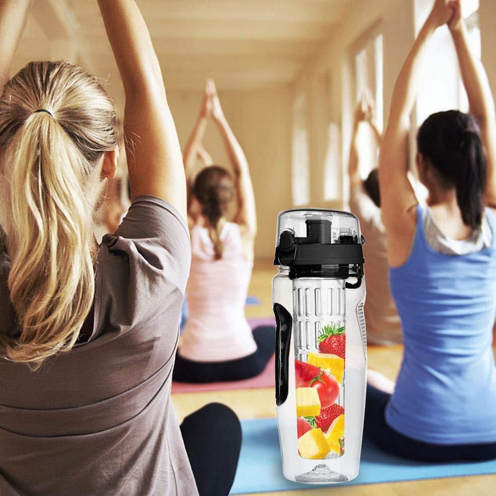 32oz Fruit Infuser Water Bottle BPA-Free Leakproof Sport Shaker