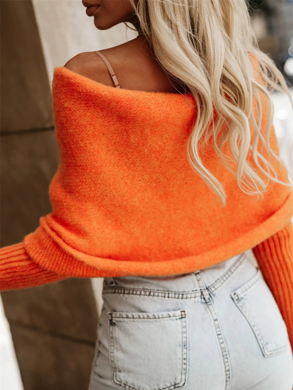 Taupe Wrap Front Cropped Knit Top Long Sleeve Sweater - Image 12