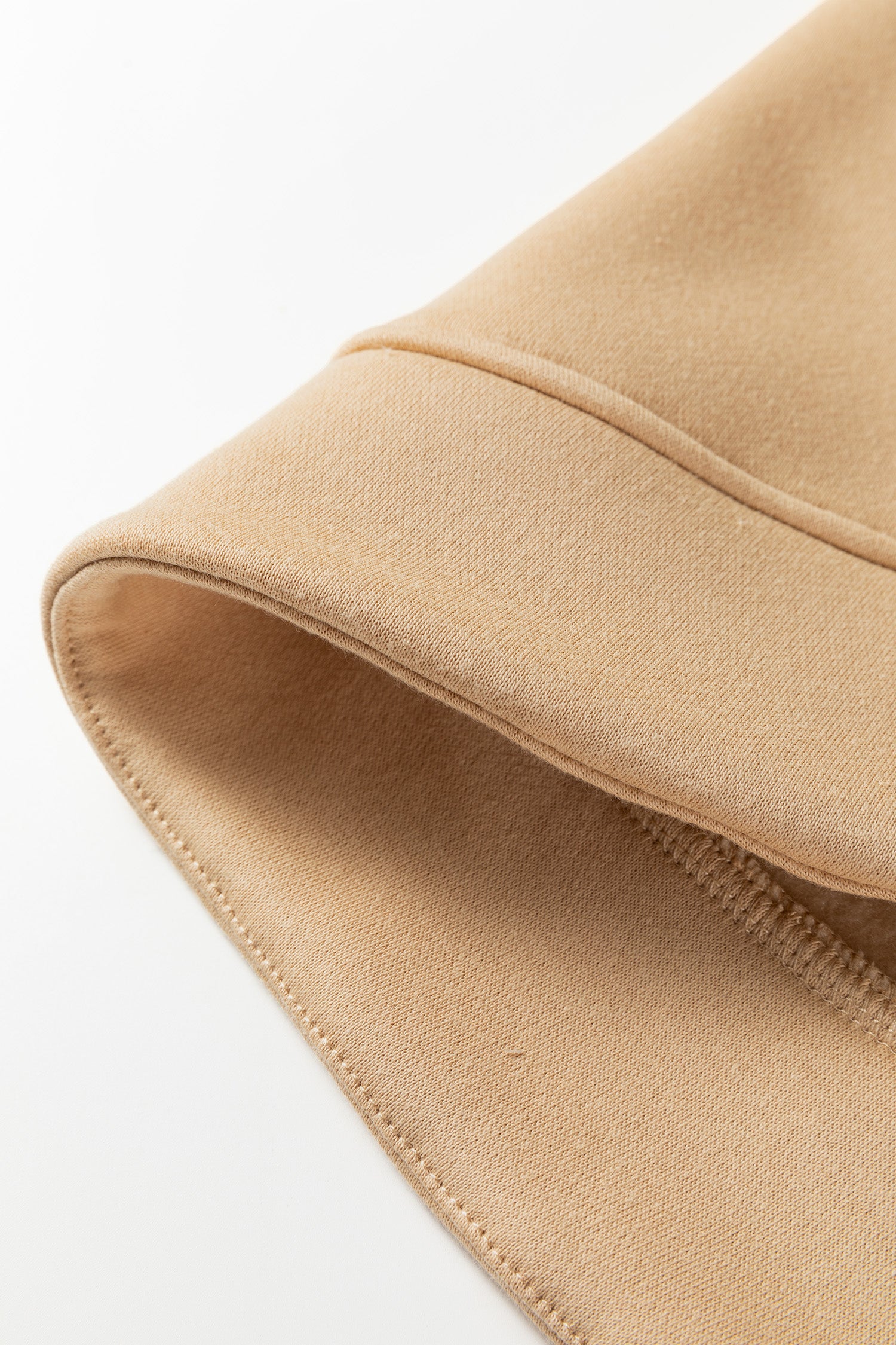 Light Beige Grommet V Neck Sweatshirt | French Design