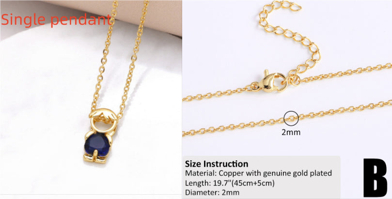 18k Gold Plated Minimalist Hip-Hop Chain Necklace for DIY Styling