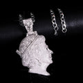 Hip-Hop Double-Sided Three-Dimensional Queen Necklace