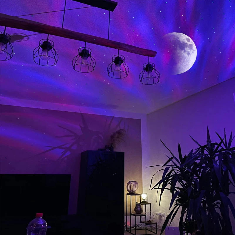 Aurora Borealis Galaxy Star Projector LED Night Light for Bedroom