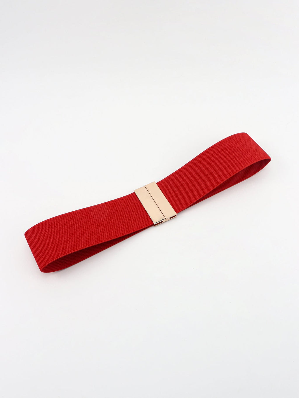 Alloy Buckle Elastic Belt - Stretch Waist Belt Women