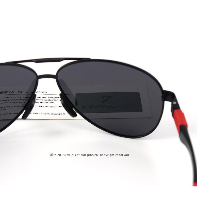 Men's Polarized Aluminum Pilot Sunglasses for Driving and Sport