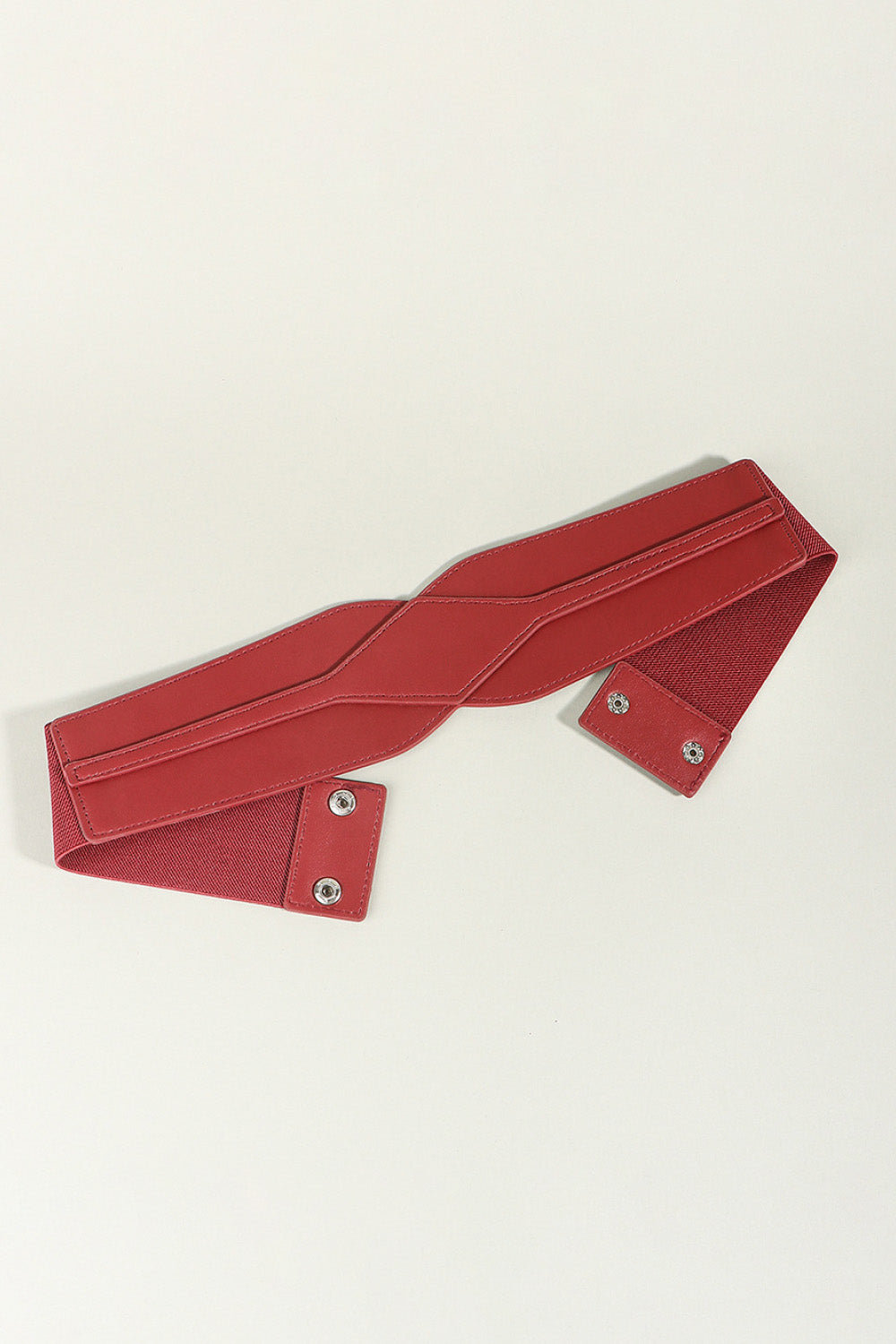 Wide Elastic PU Belt Adjustable Fashion Waist Accessory