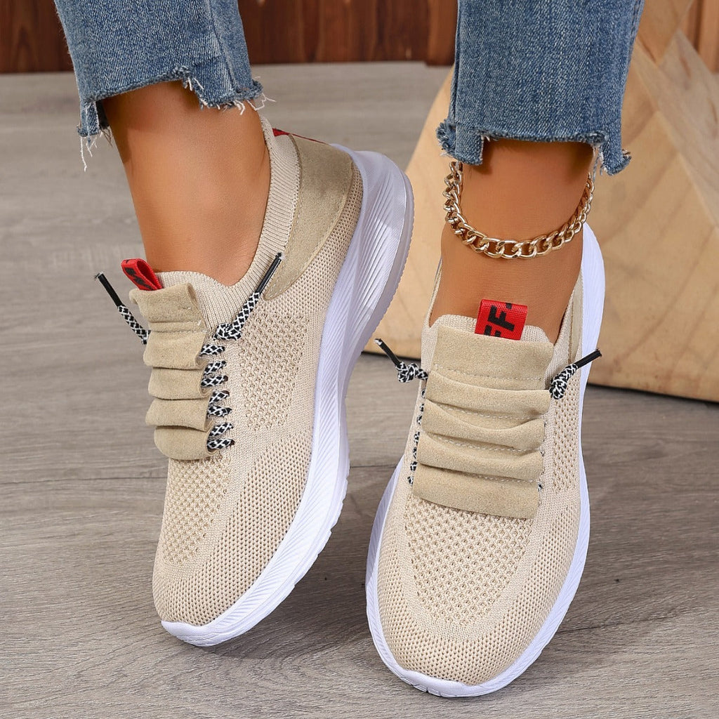 Women’s Non-Slip Knit Casual Sneakers Comfortable Walking Shoes