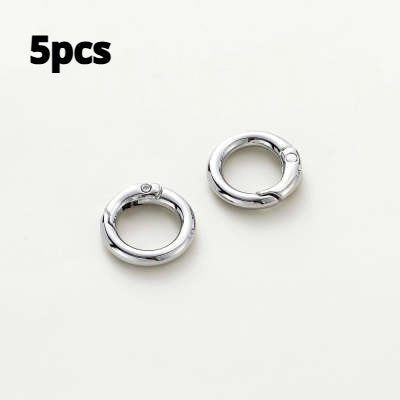 Zinc Alloy Spring Coil Open Ring Keychain